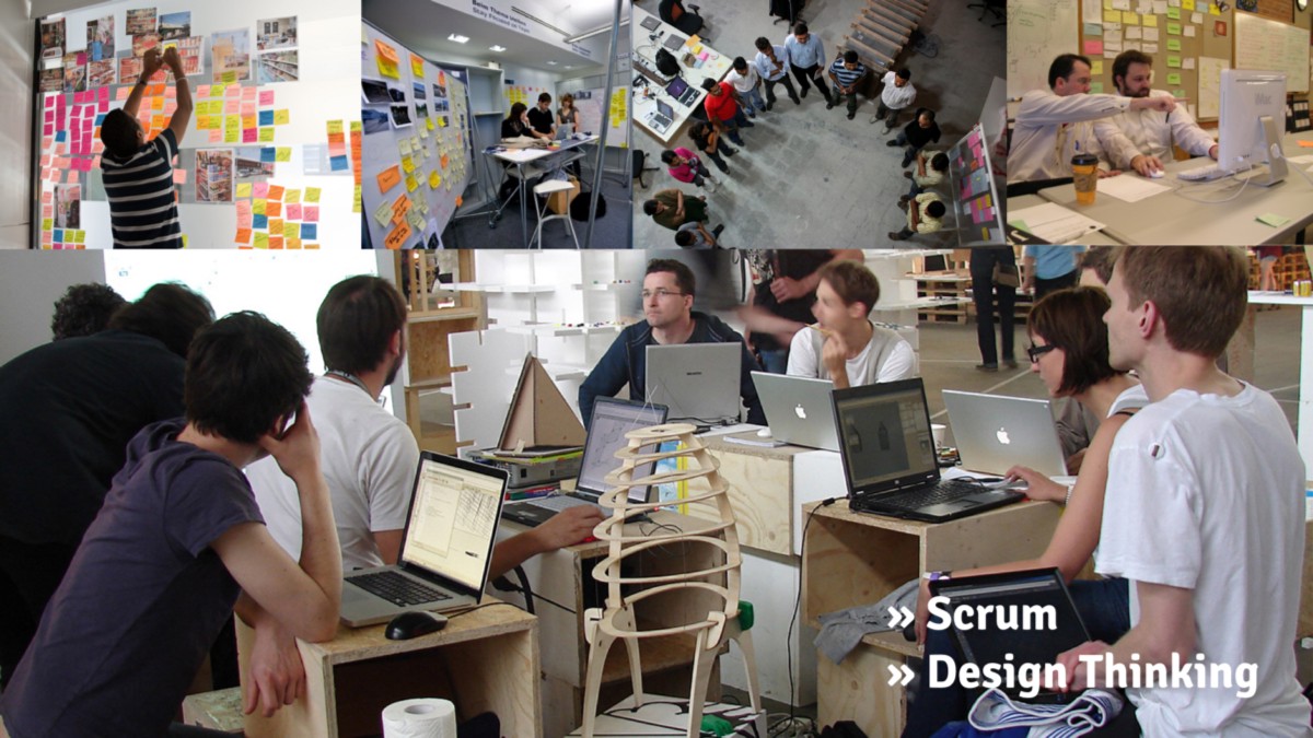 Scrum and design thinking in practice: The only way of working appropriate for digital media.