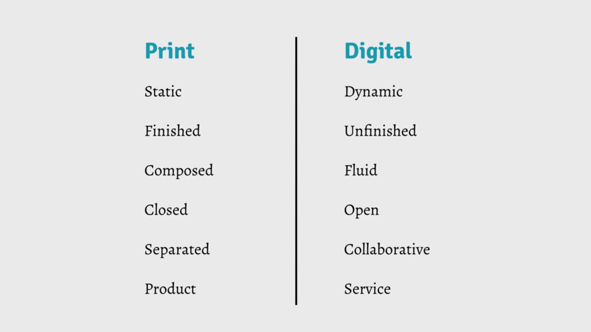 Print vs. Digital in stereotypes